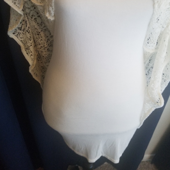 NWT Free People Ivory Mini Dress - Picture 6 of 6